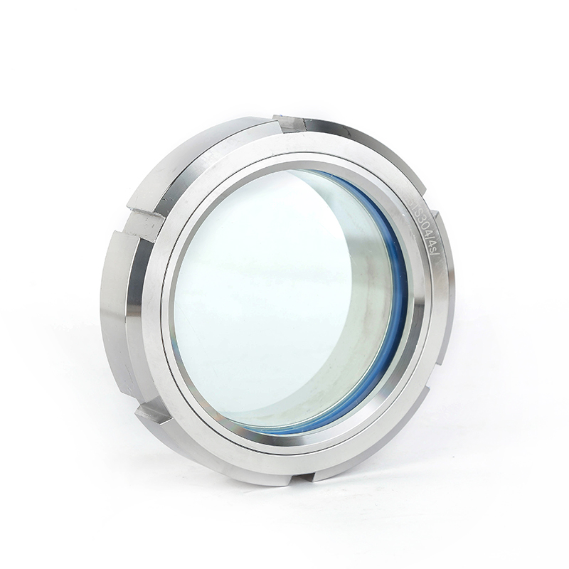 DIN 3A Food Grade Stainless Steel Union Type Sight Glass With PTFE