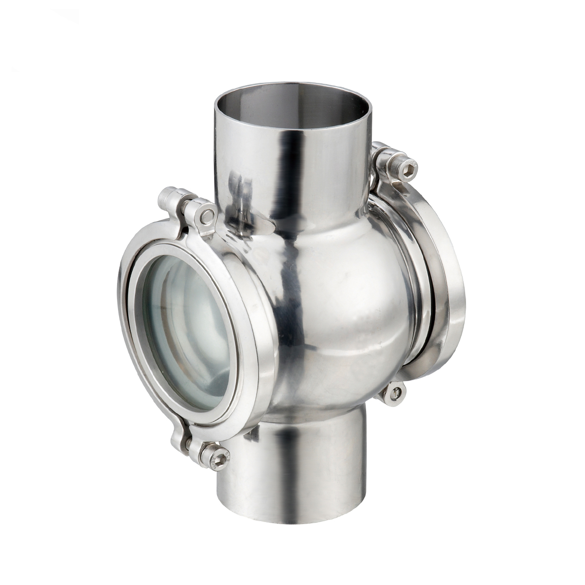 Sanitary Stainless Steel SS304 Welded Spherical Cross Sight Glass