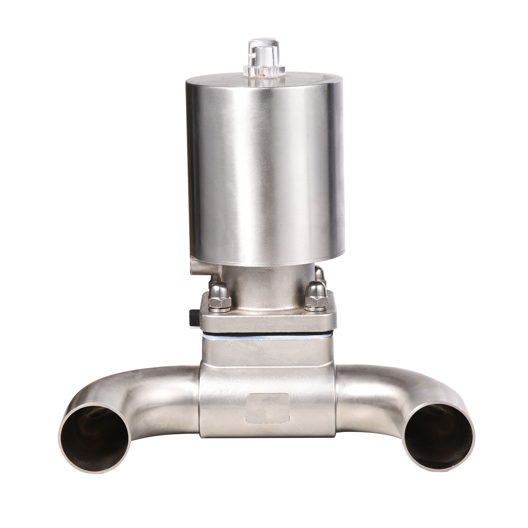Sanitary Stainless Steel 316L Pneumatic Three-way U-type Diaphragm Valve
