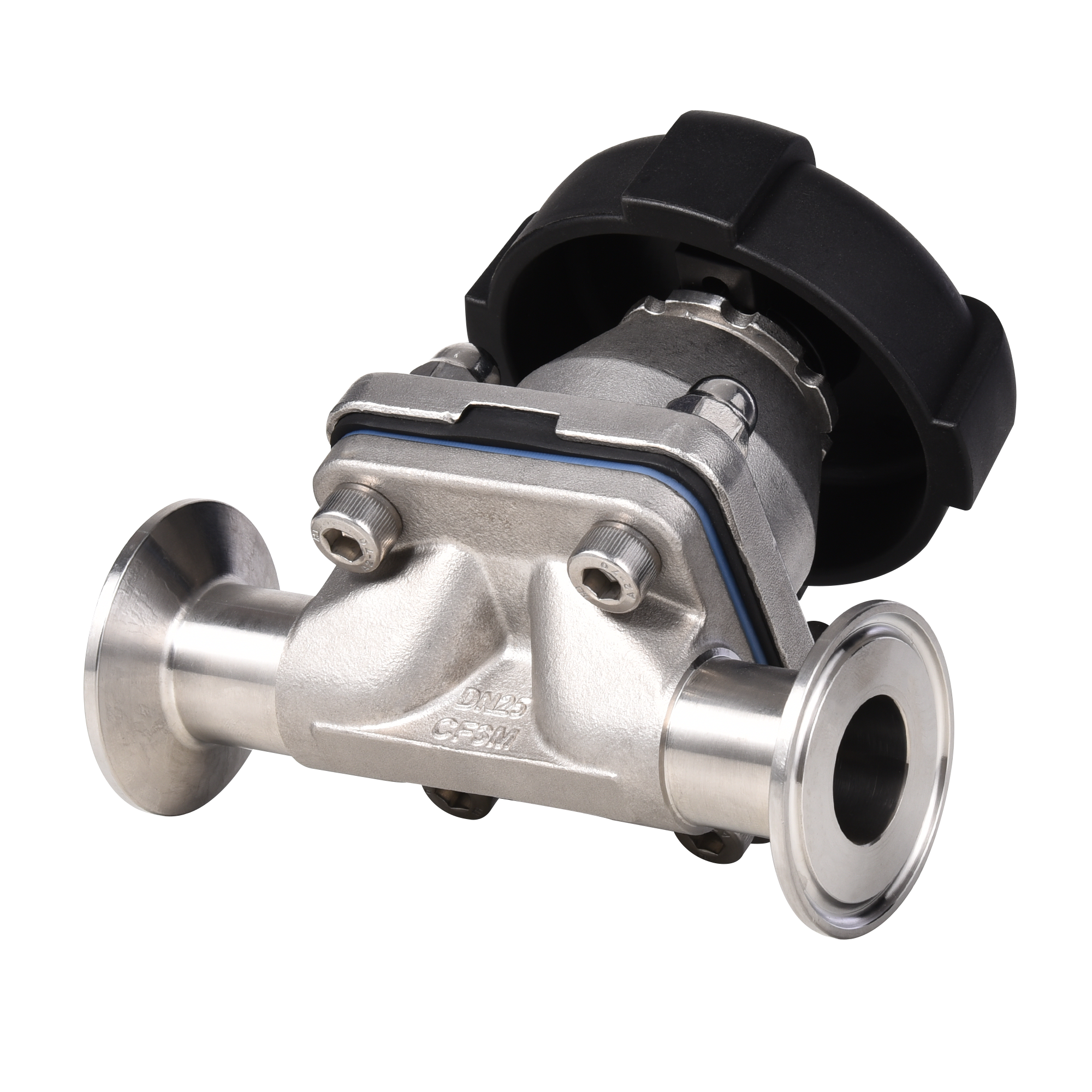 Sanitary Stainless Steel Plastic Manual Handle Diaphragm Valve