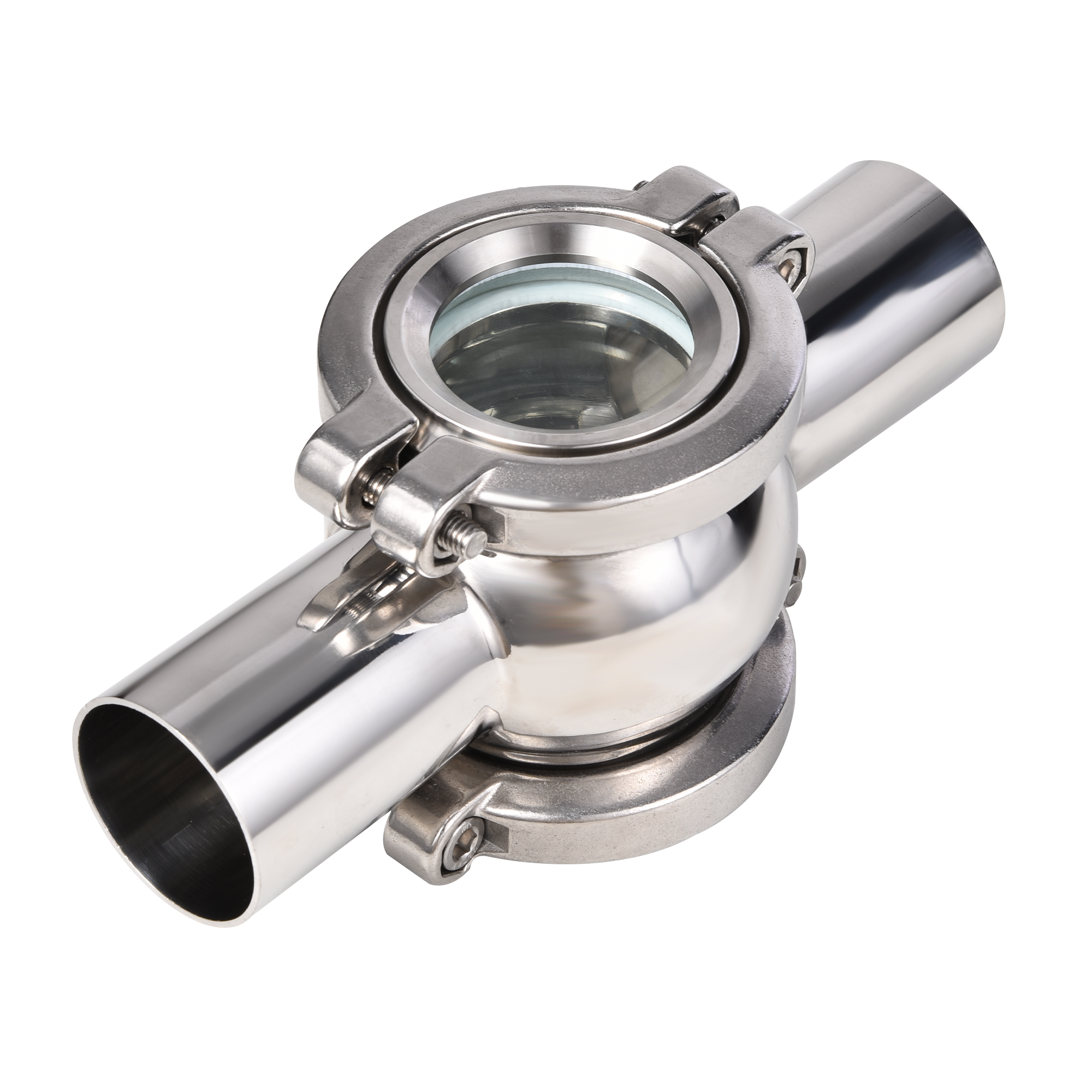 Sanitary Stainless Steel Welded Spherical Cross-Type Sight Glass 