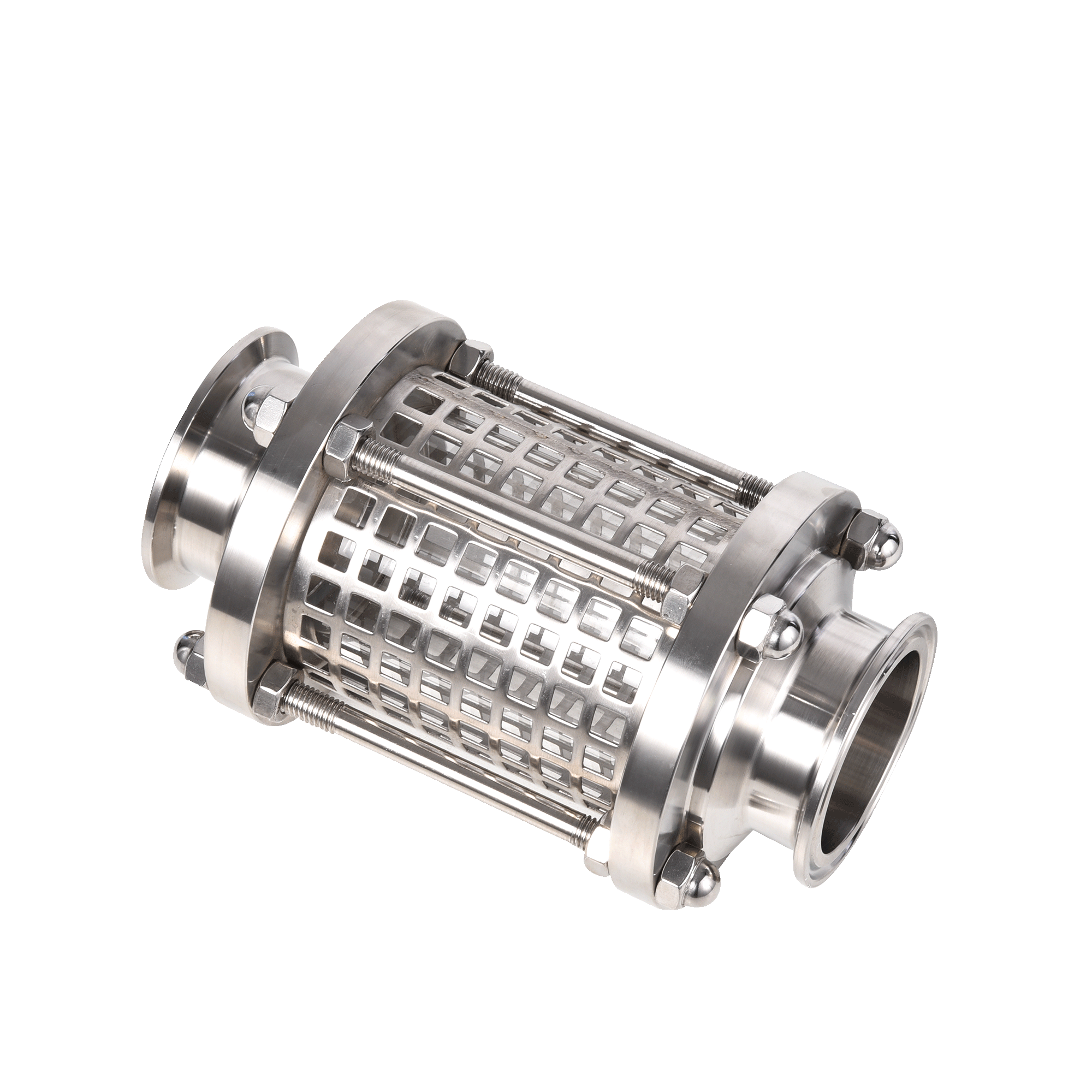 Sanitary Clamp with Protective Net Through Sight Glass