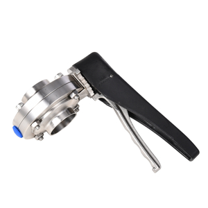 Stainless Steel Sanitary Hygienic Manual Butterfly Valves with Weld Ends