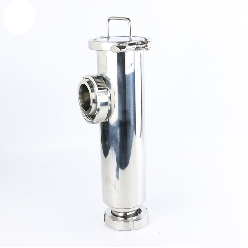 Stainless Steel SS304 SS316L Food Grade DIN Union Nut Angle Strainer