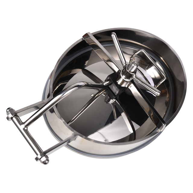 Food Grade SS304 SS316L Sanitary Hygienic Stainless Steel Inner Opening Tank Elliptic Oval Manhole