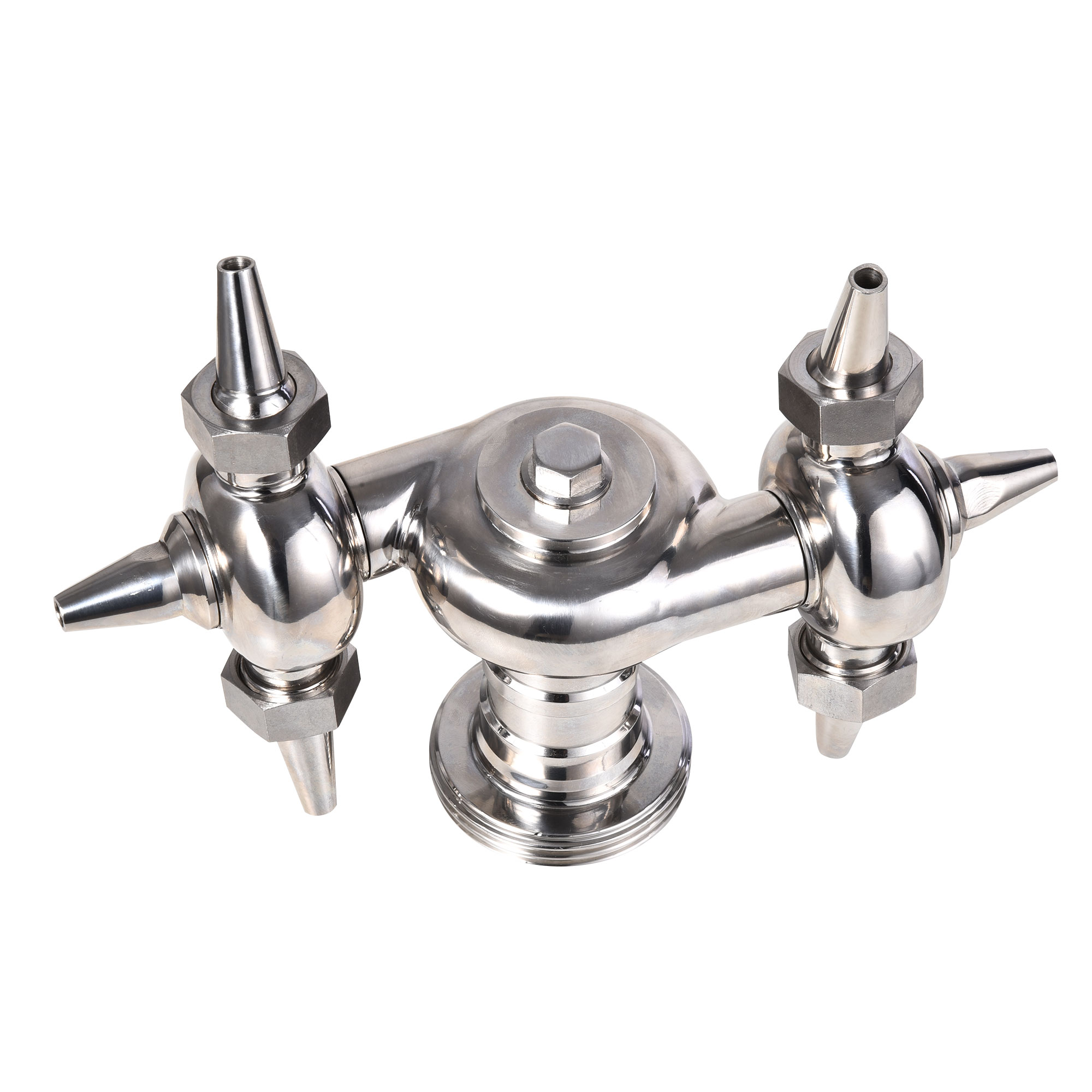 Sanitary Stainless Steel Multi-head Threaded Rotary Cleaning Ball