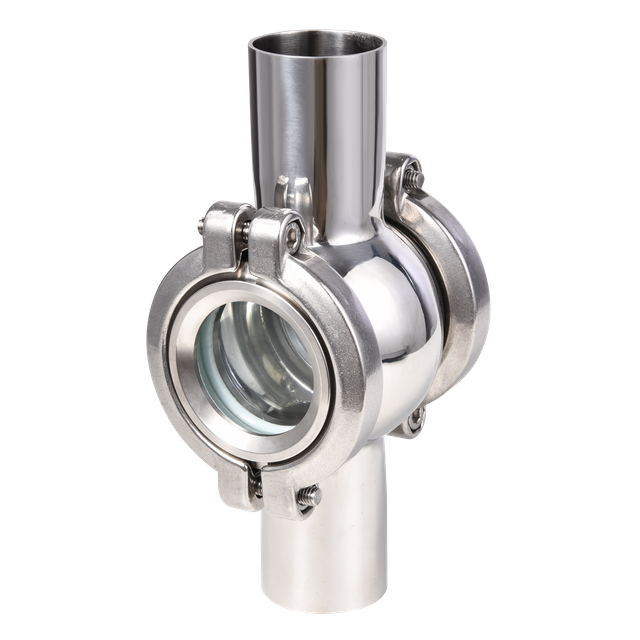 Sanitary Stainless Steel Welded Spherical Cross-Type Sight Glass 
