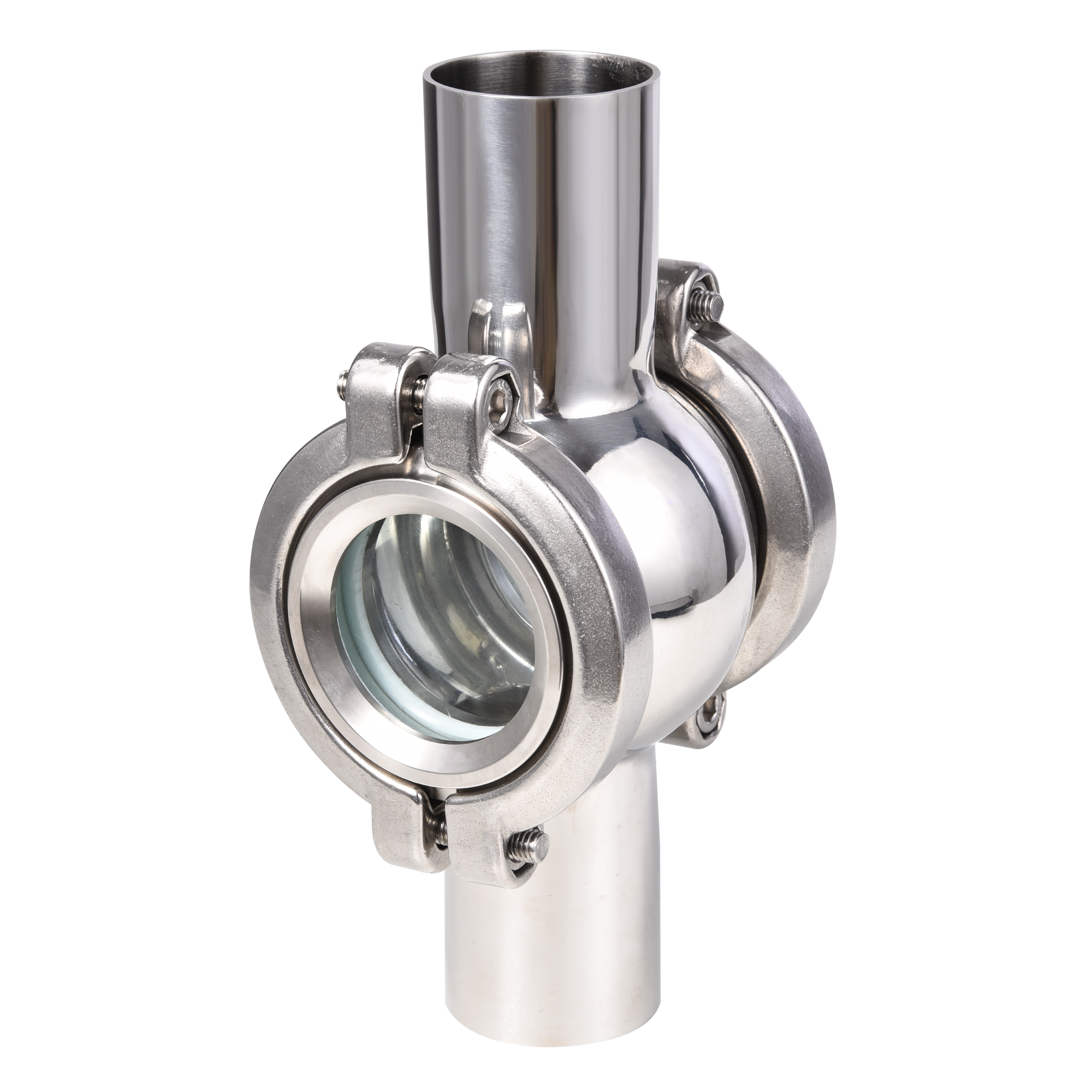 Sanitary Stainless Steel Welded Spherical Cross-Type Sight Glass 