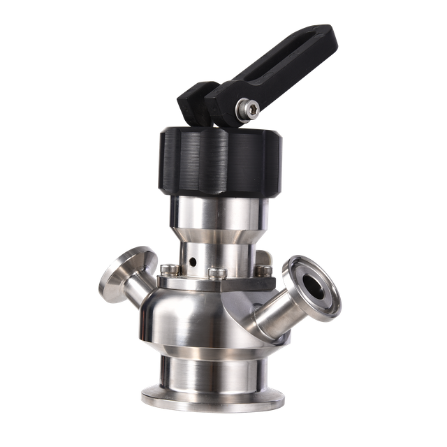 Sanitary Hand / Gas Integration Clamp Aseptic Stainless Steel Sampling Valve
