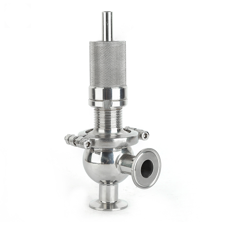Stainless Steel SS304 SS316L Sanitary Manual Food Grade Pressure Relief Valve Safety Valve