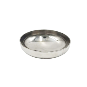 Food Beverage 304 Stainless Steel Round Cap Pipe Fittings End Cap