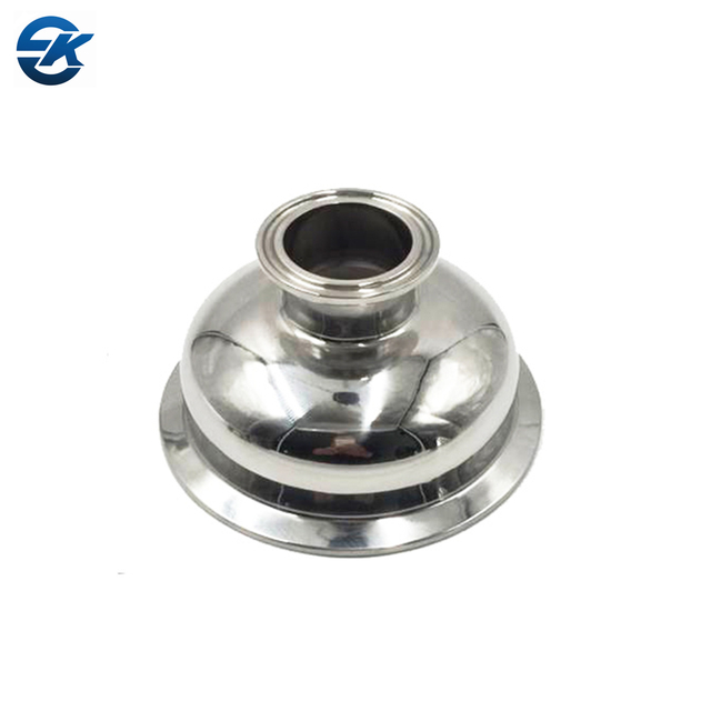Food Grade Sanitary Tri Clamp Hemispherical Jacketed Reducing Reducer