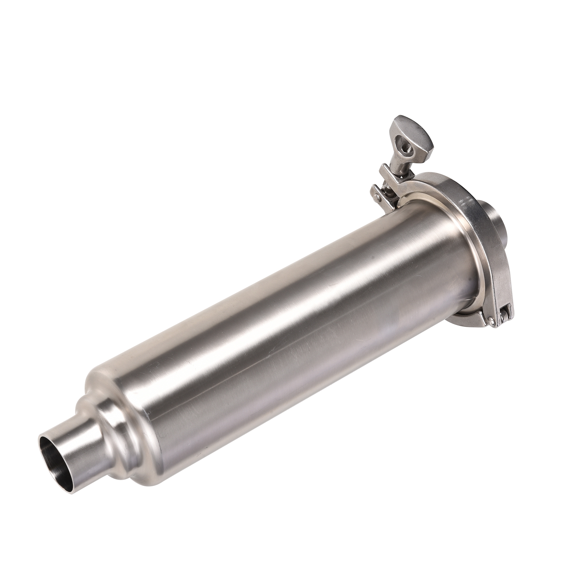 Sanitary Stainless Steel Tri Clamp Straight Filter Strainer With Perforate Plated Element