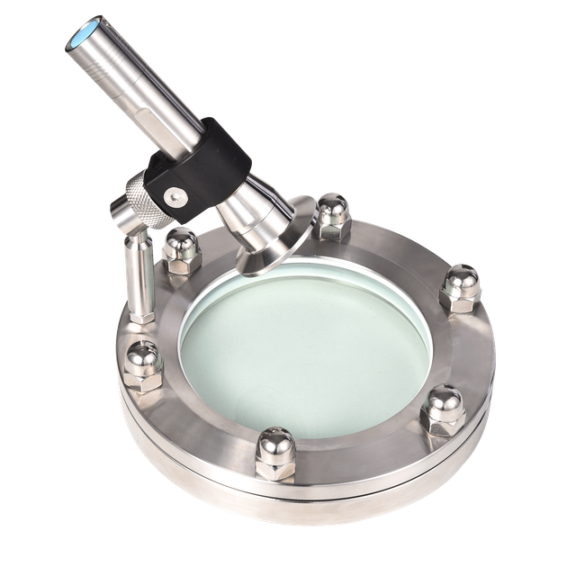 Sanitary Tempered Glass Flange Lighted Sight Glass