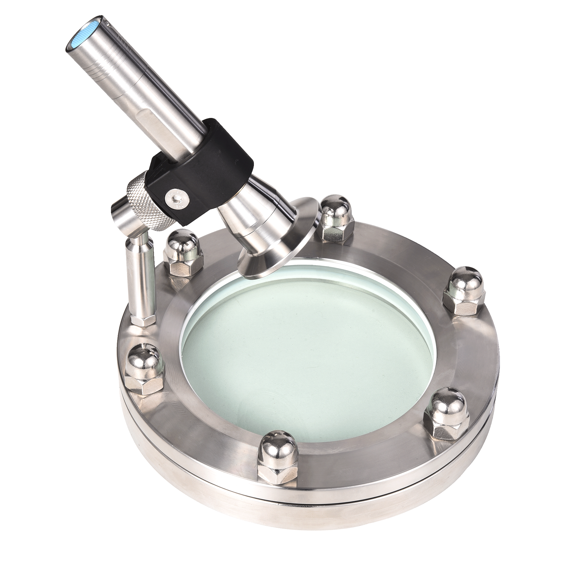 Sanitary Tempered Glass Flange Lighted Sight Glass