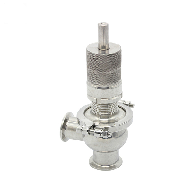 Stainless Steel SS304 SS316L Sanitary Manual Food Grade Pressure Relief Valve Safety Valve