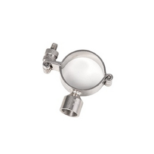 SS304 Round Pipe Holder Sanitary Female Pipe Bracket