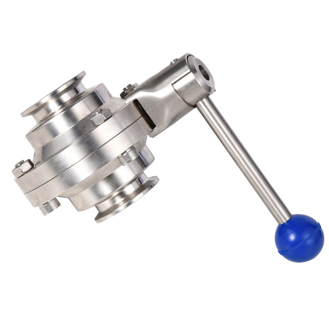 Food Grade Stainless Steel Sanitary Clamp End Butterfly Type Ball Valve