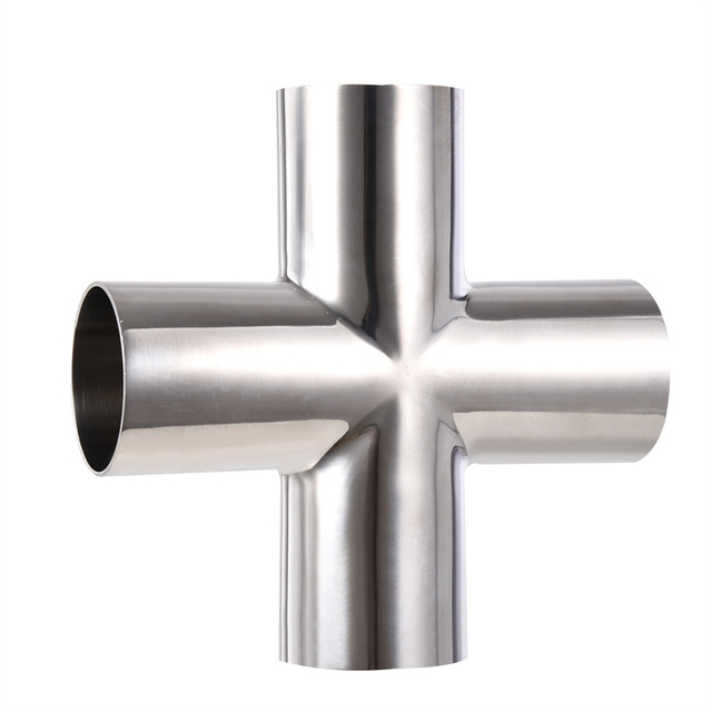 Food Beverage 304/316L Stainless Steel SMS Y-type Elbow Tee