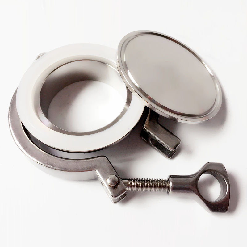 Food Beverage Union Set Stainless Steel 304 Clamp End Cap Union Set