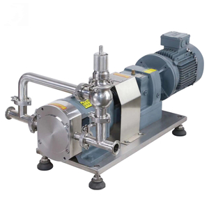 High Viscosity Sanitary Stainless Steel SS316L Food Grade Rotor Rotary Lobe Pump With Relief Vavle