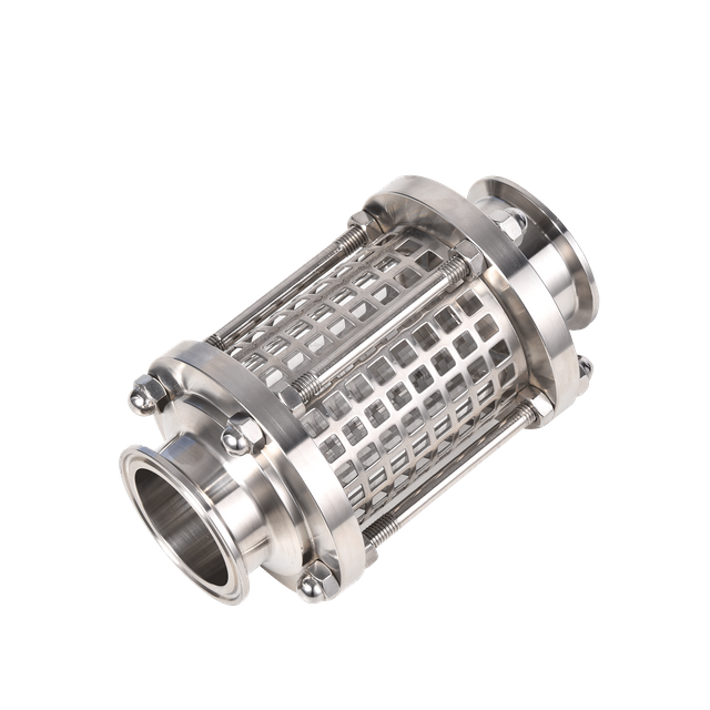 Sanitary Clamp with Protective Net Through Sight Glass