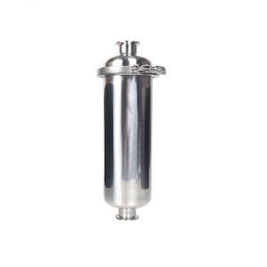 Sanitary Stainless Steel Tri Clamp Straight Filter Strainer With Perforate Plated Element