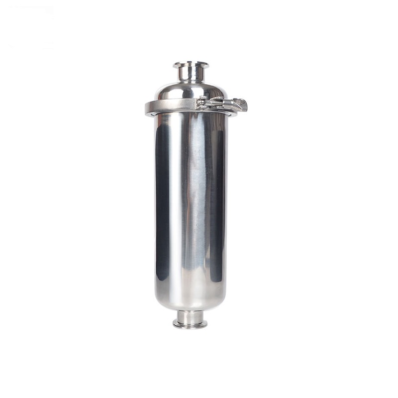 Sanitary Stainless Steel Tri Clamp Straight Filter Strainer With Perforate Plated Element