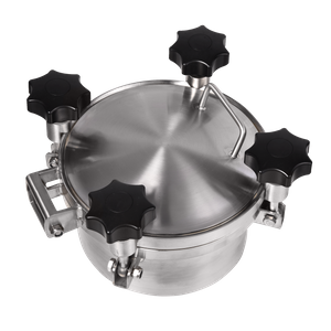 Stainless Steel SS304 SS316L Sanitary High Pressure Manway Round Manhole Cover