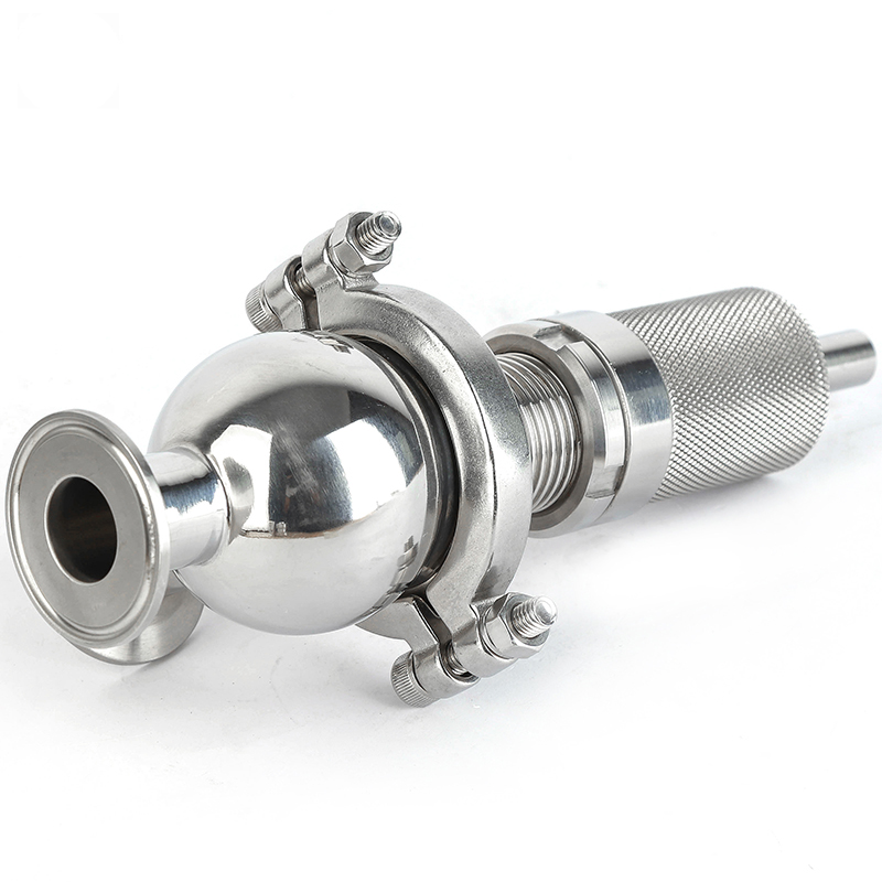 Stainless Steel SS304 SS316L Sanitary Manual Food Grade Pressure Relief Valve Safety Valve