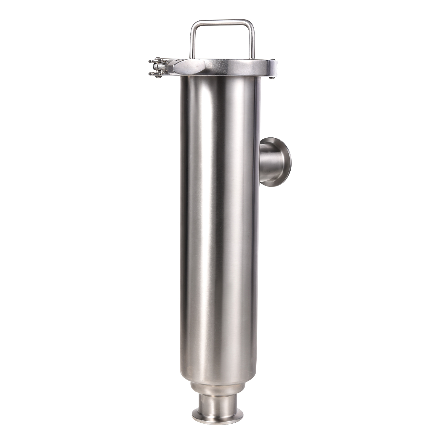 Sanitary Stainless Steel SS304 SS316L Food Grade Metal Mesh Pipeline Industrial Angle Type SMS Threaded Strainer For Juice Wort Beer Milk