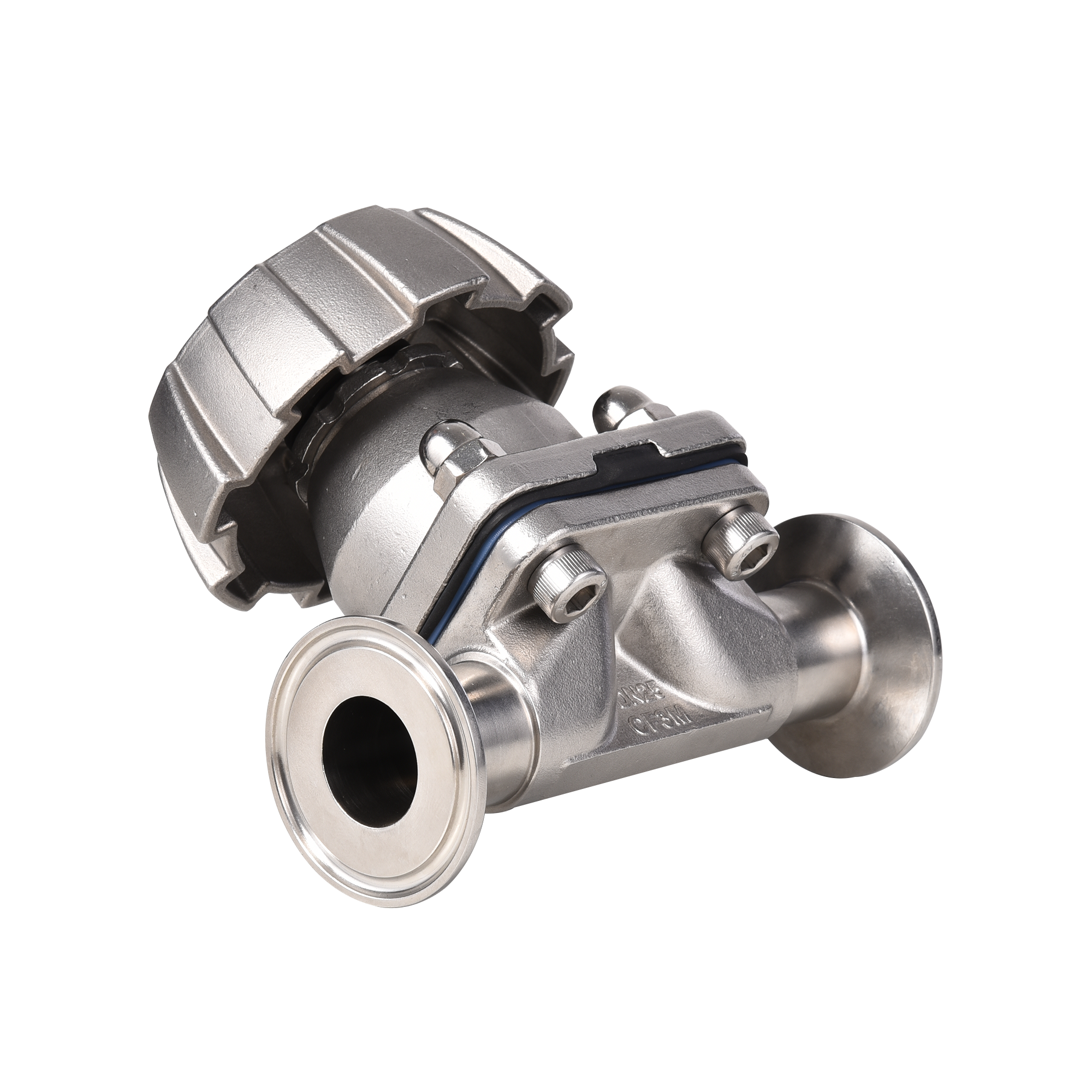 Pharmaceutical Industrial Stainless Steel Sanitary Manual Diaphragm Valve