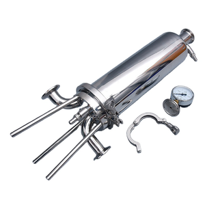  Stainless Steel Food Grade SS304 Sanitary Single Core Micro Filter 
