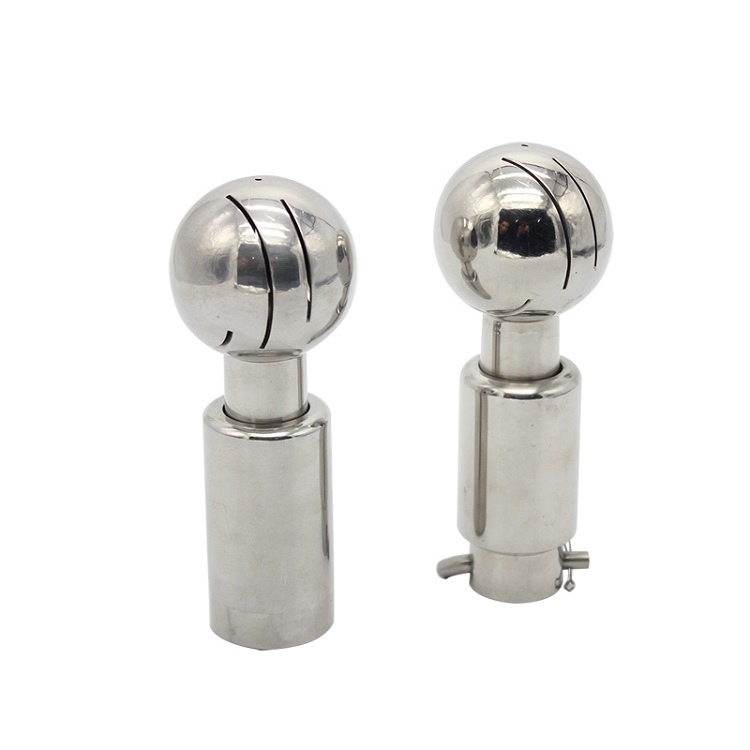 Food Processing 304 316L Stainless Steel Threaded Tank Cleaning Ball