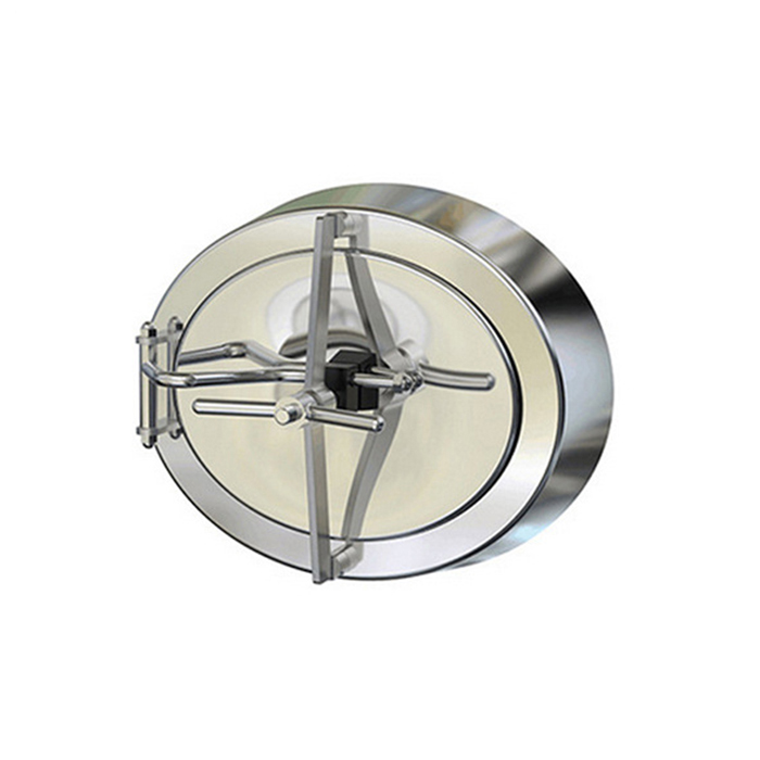 Sanitary Stainless Steel Outward Opening Oval Manhole Cover With Bevel Edge