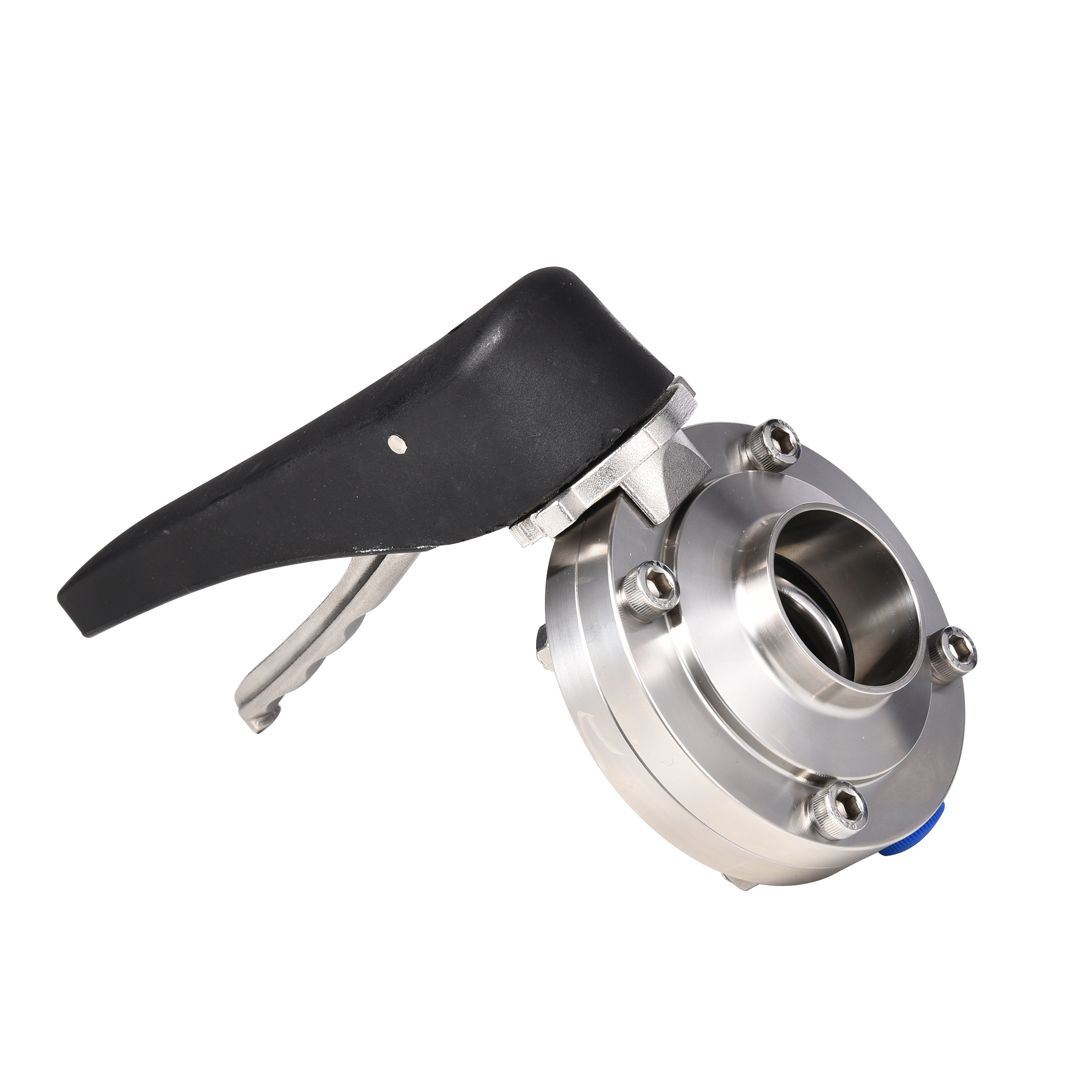 Stainless Steel Sanitary Hygienic Manual Butterfly Valves with Weld Ends