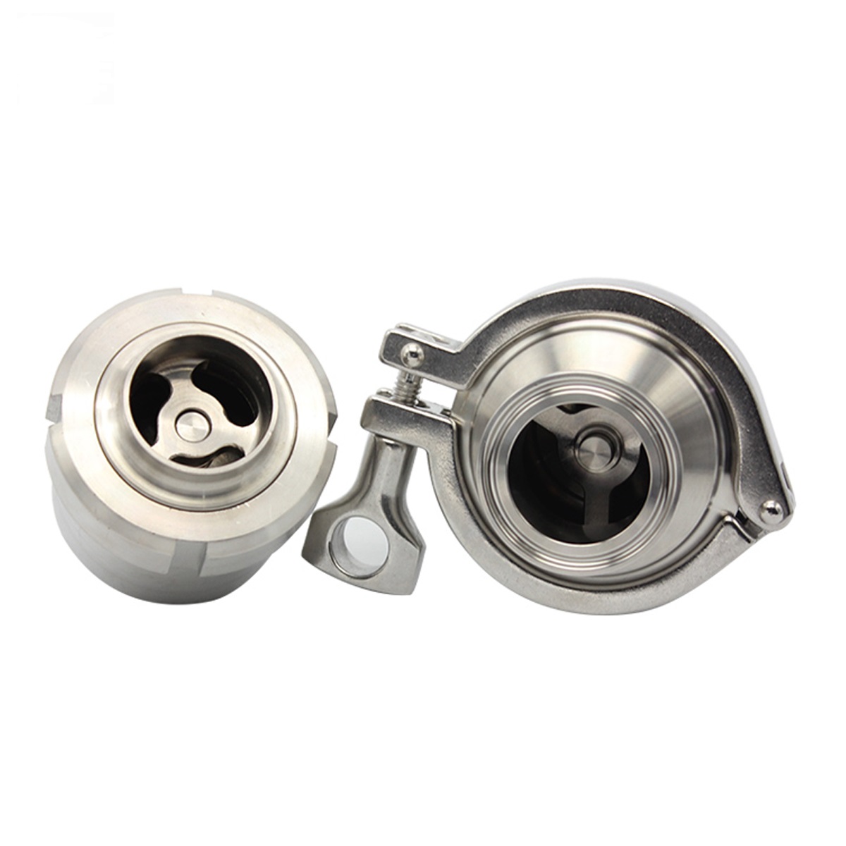 Food Grade Sanitary Stainless Steel 304 316L Union Type Check Valve with Weld End