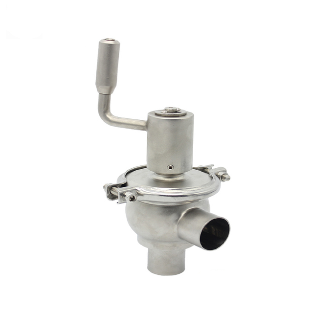 Stainless Steel SS304 SS316L Sanitary Tri Clamp Stop and Reversing Valve