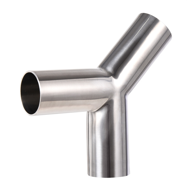 DIN Long Type Elbow Sanitary Stainless Steel 304 Y-type Adapter