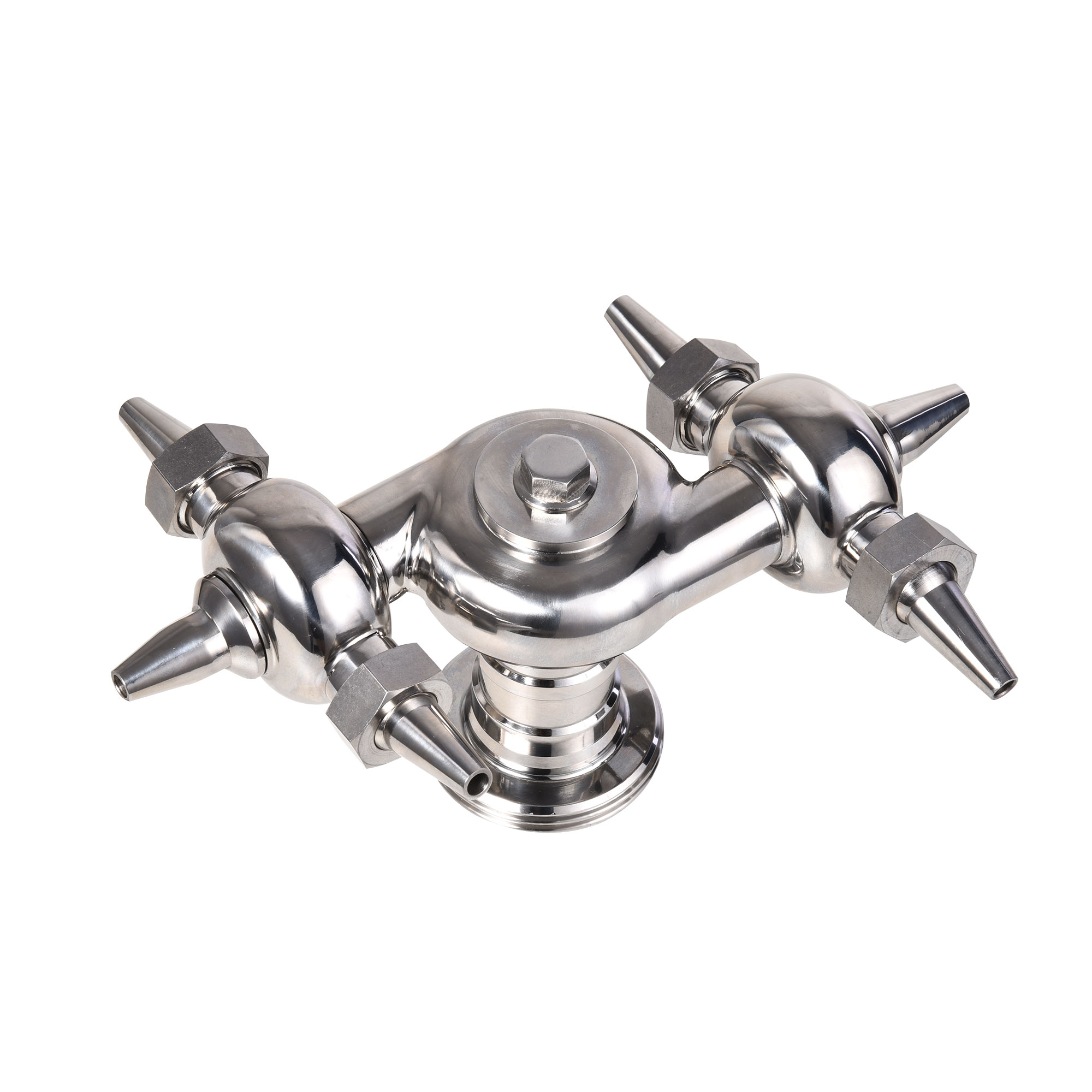 Sanitary Stainless Steel Multi-head Threaded Rotary Cleaning Ball