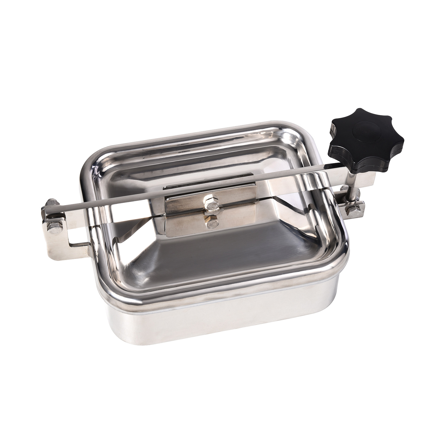 SS304 SS316 Stainless Steel Sanitary Square Tank Manhole Cover