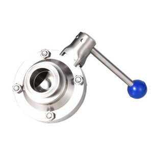 Food Grade Stainless Steel Sanitary Clamp End Butterfly Type Ball Valve