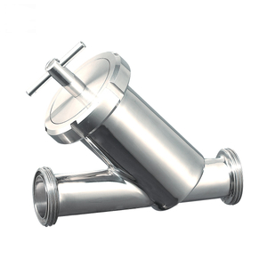 Food Grade SS304 SS316L Stainless Steel SMS Union Threaded Y Filter Strainer