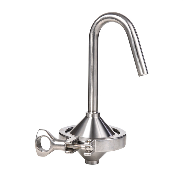 Food Grade Male Safety Valve Stainless Steel Release Valve with Pressure Guage