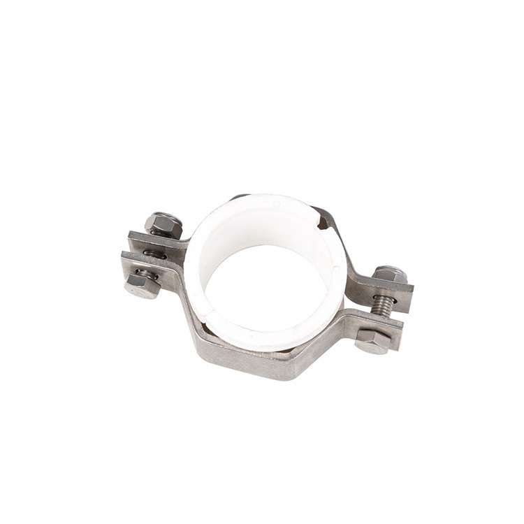 Food Grade Weld Round Pipe Bracket SS304 Tube Holder