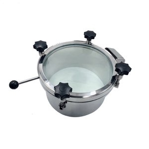Stainless Steel SS304 SS316L Food Grade Manhole Cover With Full Glass