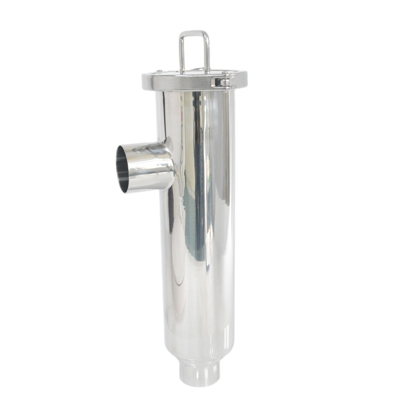 Sanitary Stainless Steel SS304 SS316L Food Grade Metal Mesh Pipeline Industrial Angle Type SMS Threaded Strainer For Juice Wort Beer Milk