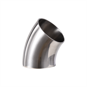 3A Stainless Steel 316L Elbow Food Processing 45 Weld Elbow