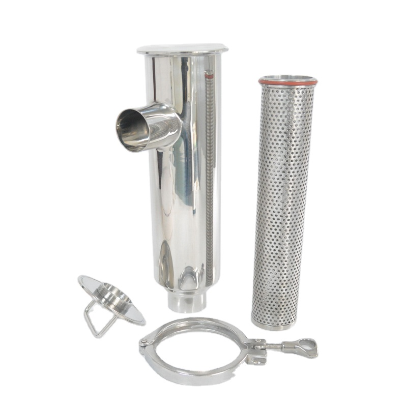 Food Grade Stainless Steel SUS304/316L Sanitary Filter With Heat Jacket 