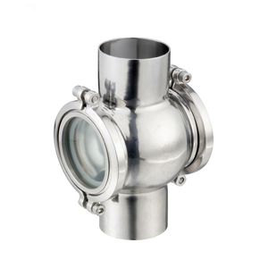 Sanitary Stainless Steel SS304 Welded Spherical Cross Sight Glass 